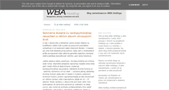 Desktop Screenshot of blog.wbaholding.eu